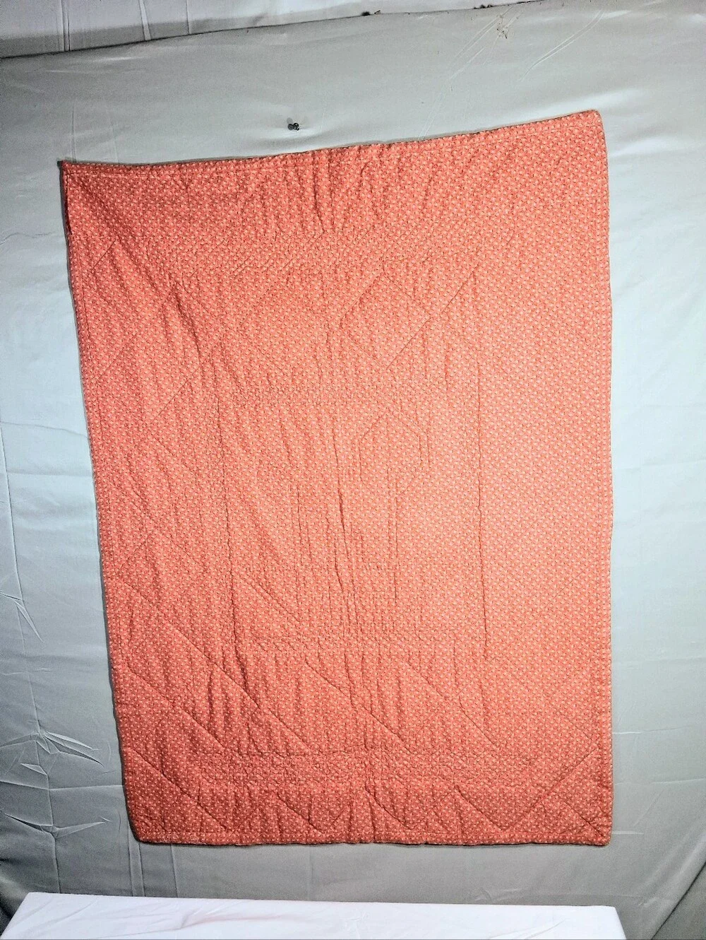 Cute Hand-made 42×30 Celtic Stitch Lightweight Wall Hanging/Baby Blanket/Quilt